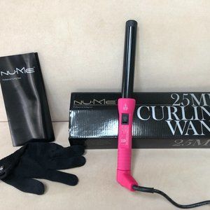 NuMe 25MM Tourmaline Classic Curling Wand, Hot Pink